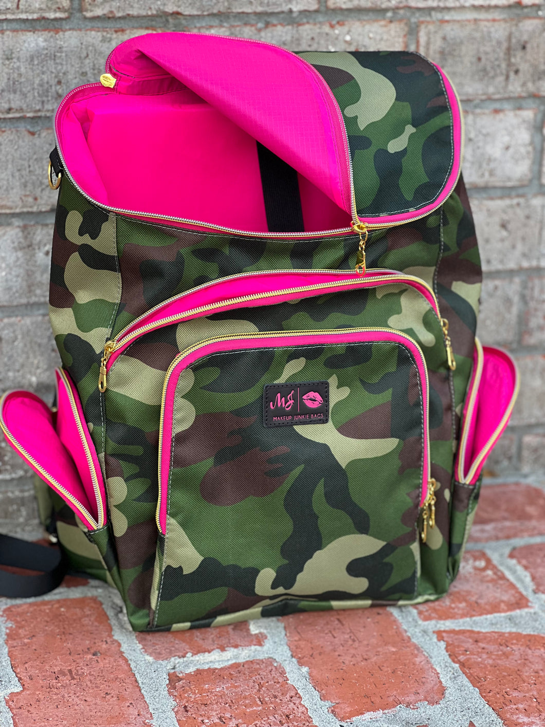 Camo & Pink Makeup Junkie Backpack