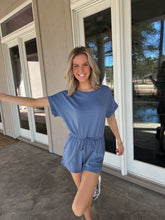 Load image into Gallery viewer, Blue romper
